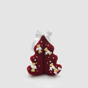 TeddyTree 3D Red Pearls