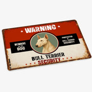 Warning Bull Terrier