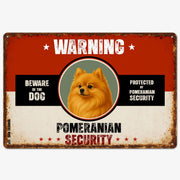 Warning Pomeranian