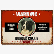 Warning Border Collie