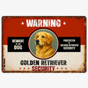 Warning Golden Retriever