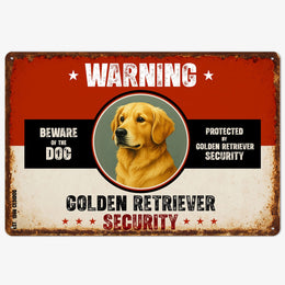 Warning Golden Retriever