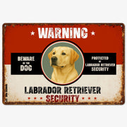 Warning Labrador Retriever