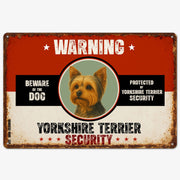Warning Yorkshire Terrier