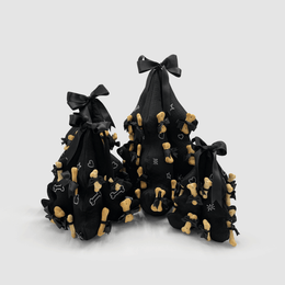 TeddyTree 3D Black Strass