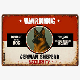 Warning German Sheperd