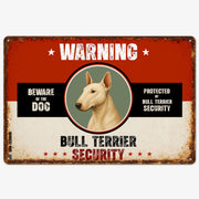 Warning Bull Terrier